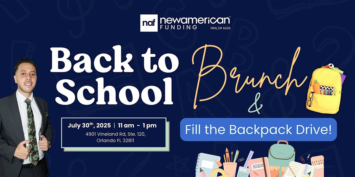 Back to School Brunch & Fill the Backpack Drive, 30 July | Event in Orlando | AllEvents