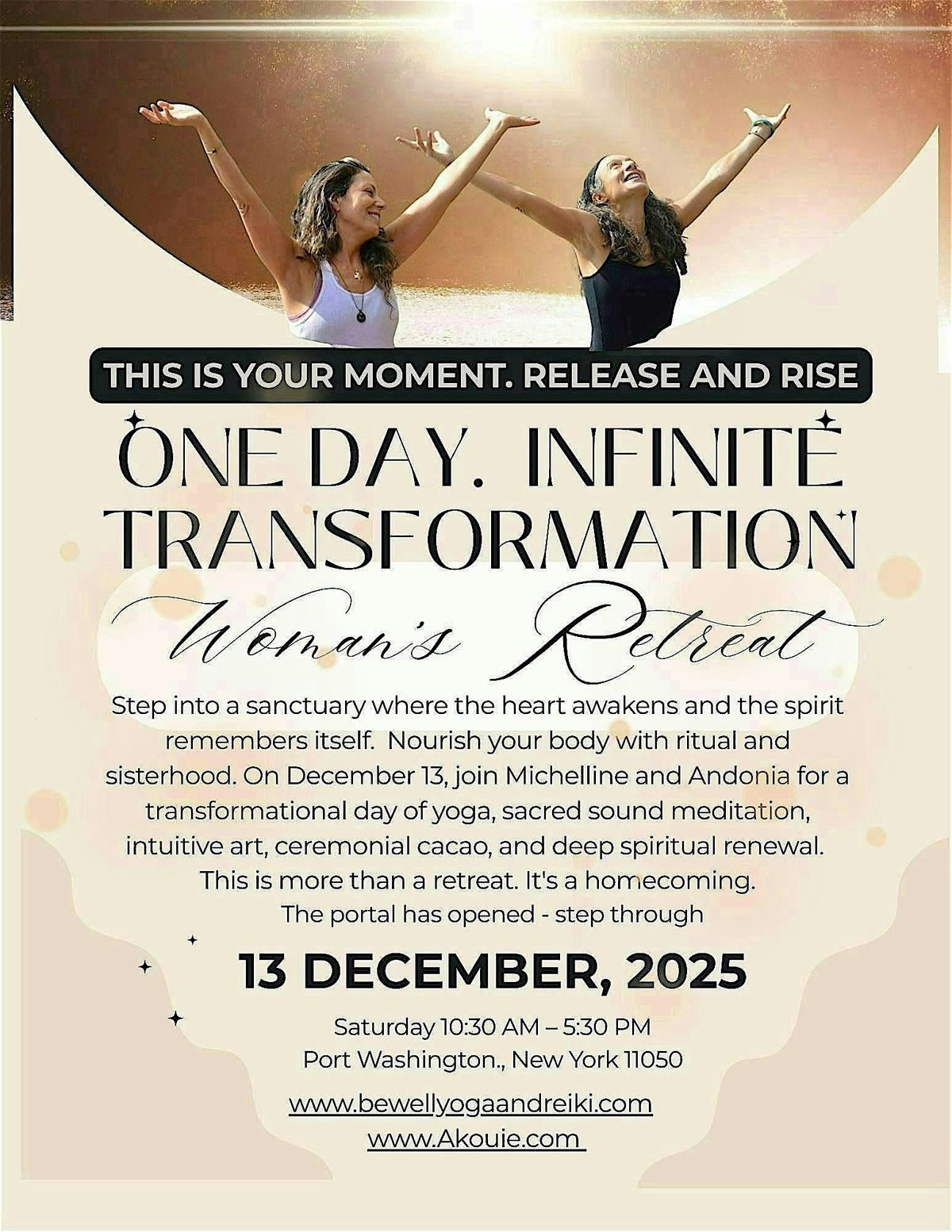 Release and Rise - one day retreat, 13 December | Event in Port Washington | AllEvents