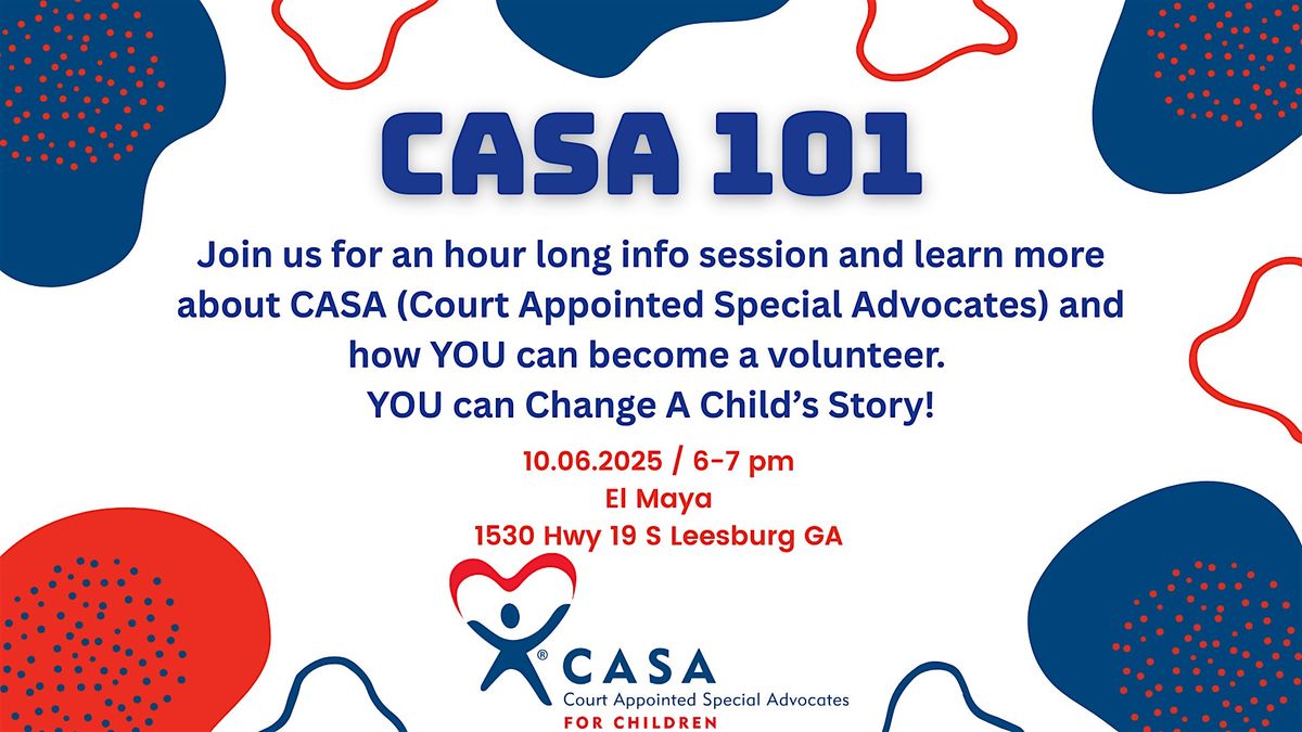 CASA 101 Info Session, 6 October | Event in Leesburg | AllEvents