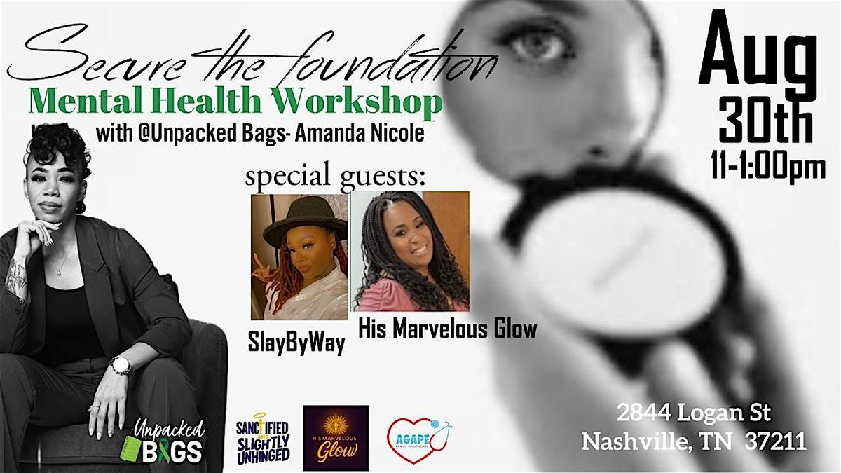Secure the foundation : Mental Health workshop, 30 August | Event in Nashville | AllEvents