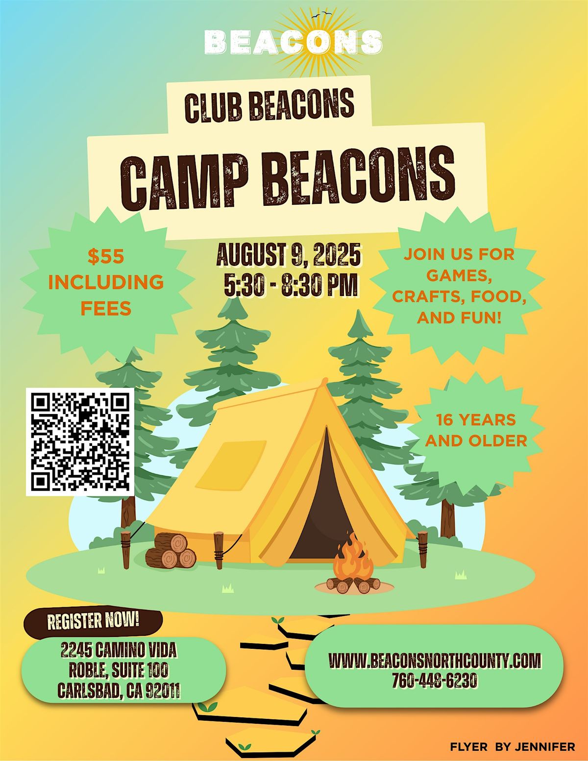 Camp Beacons, 9 August | Event in Carlsbad | AllEvents