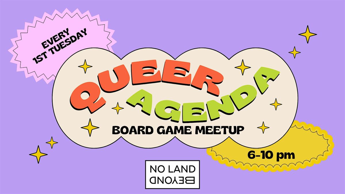 Queer Agenda's Tuesday Takeover: A Queer Gaming Night at No Land Beyond, 2 December | Event in Baltimore | AllEvents