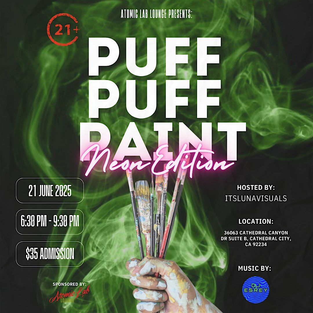 Puff Puff Paint: Neon Edition, 25 July | Event in Cathedral City | AllEvents