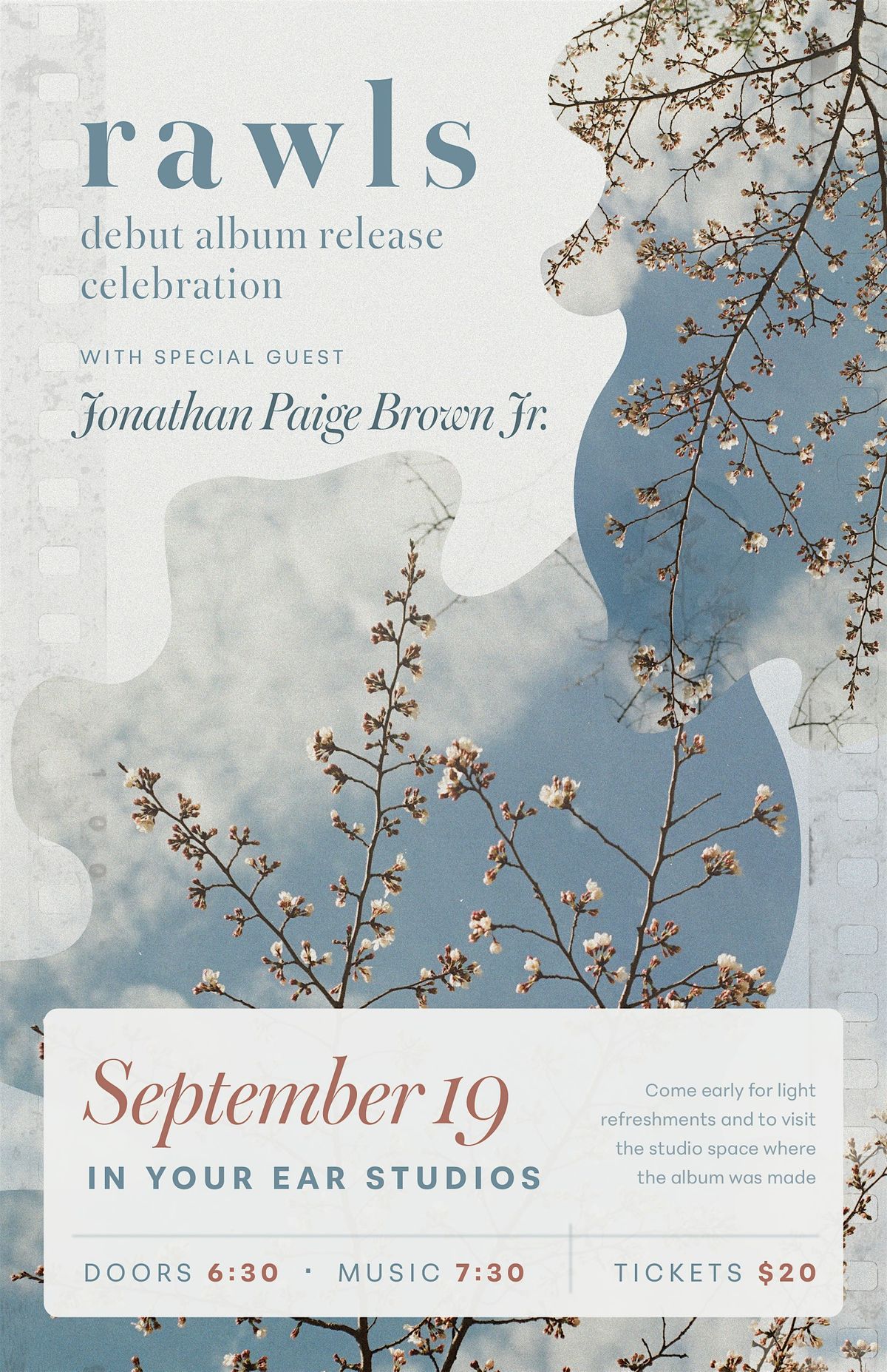 r a w l s Album Release with Jonathan Paige Brown Jr., 19 September | Event in Richmond | AllEvents