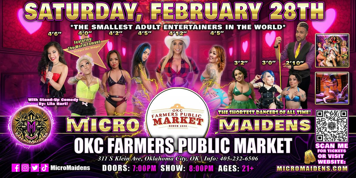 Oklahoma City, OK - Micro Maidens Dwarf Dancers @ OKC Farmers Public Market, 28 February | Event in Oklahoma City