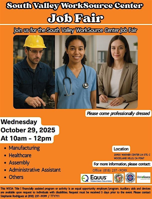October 29, 2025 Job Fair