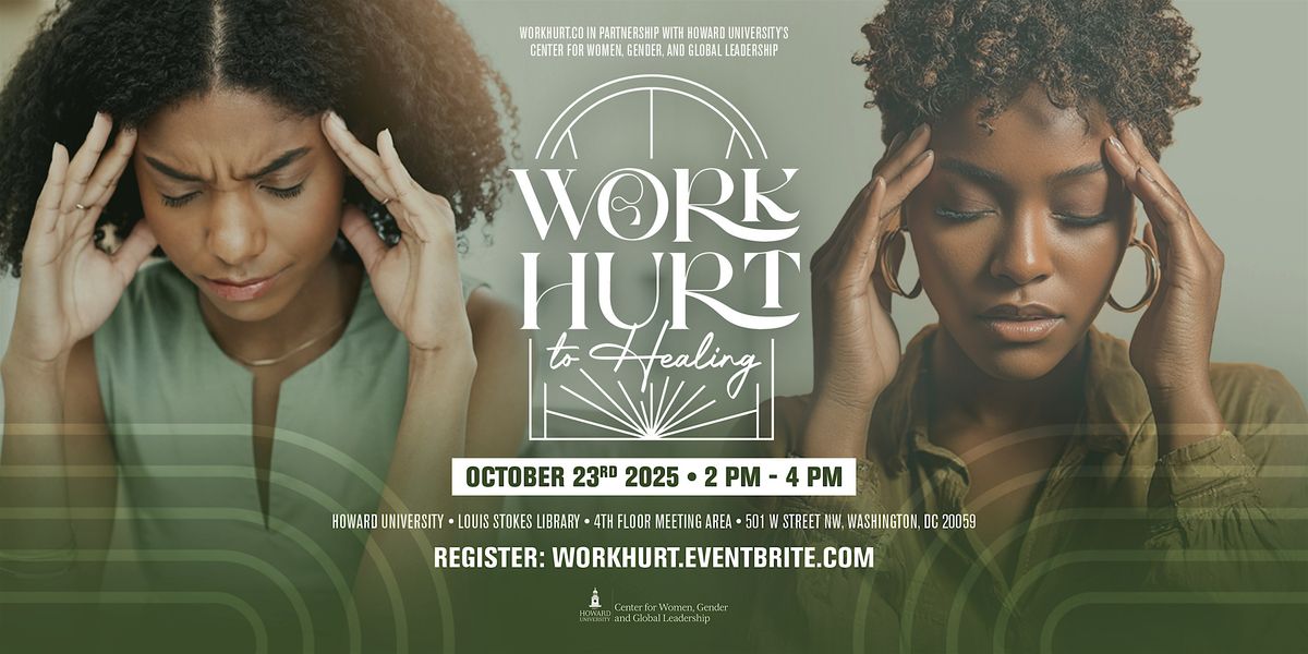 WorkHurt to Healing, 23 October | Event in Washington | AllEvents