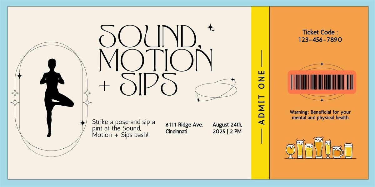 Sound, Motion + Sips at    The Fermentorium, 24 August | Event in Cincinnati | AllEvents