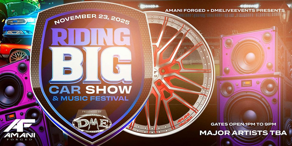 2025 Riding Big Car Show - The 26th Annual @ Emery Field (Orlando, Florida), 23 November | Event in Orlando