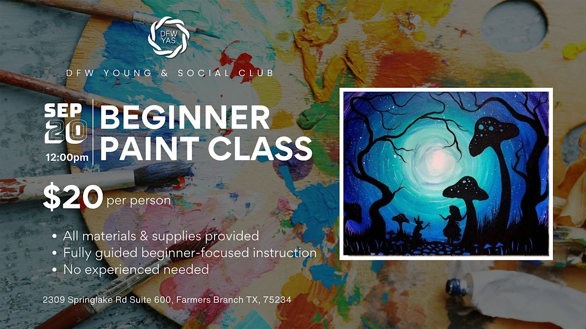 Beginner Painting Workshop/Class | Paint Party, 20 September | Event in Farmers Branch | AllEvents