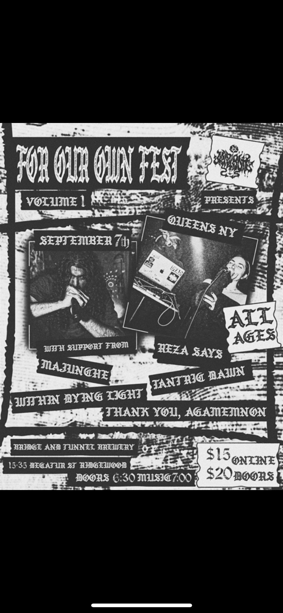 For Our Own Fest Vol 1, 7 September | Event in Queens | AllEvents