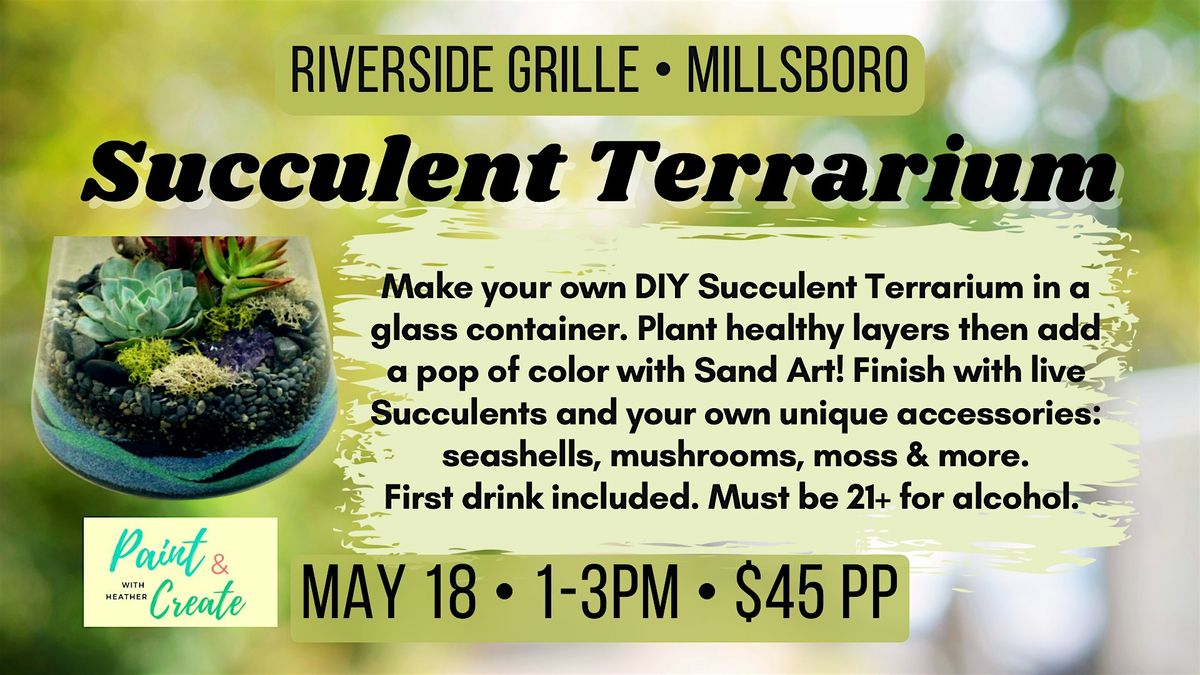 Plant and Sip: Succulent Terrarium, 18 May | Event in Millsboro | AllEvents