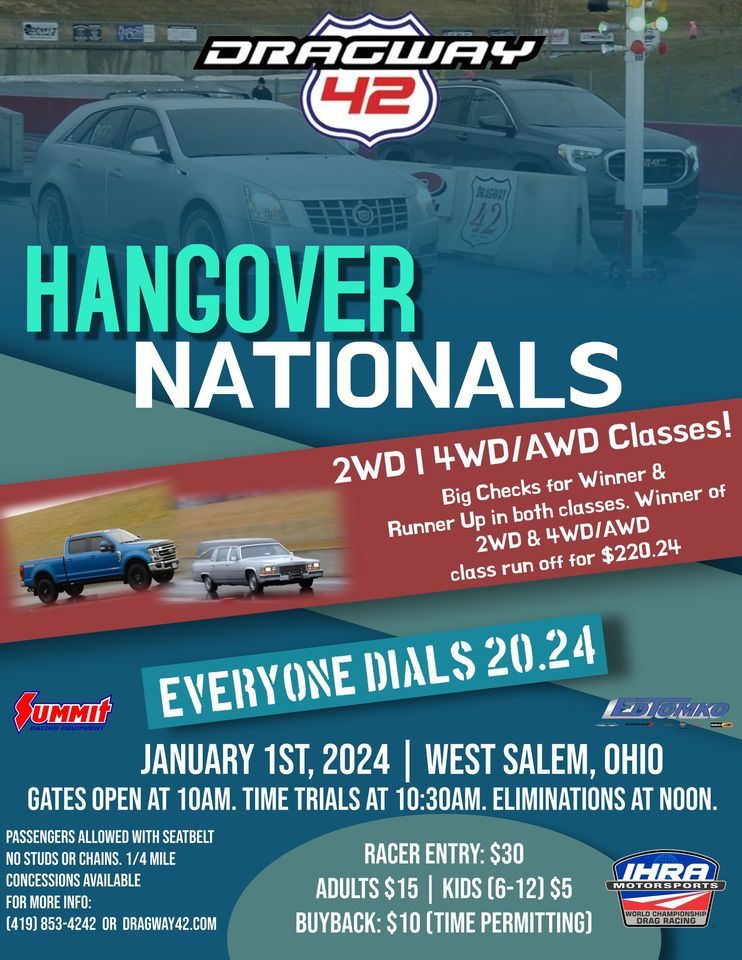 The Hangover Nationals 2025 Dragway 42, Dragway 42, West Salem