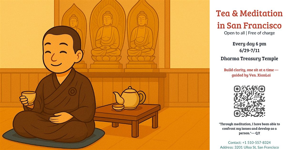 Finding Calm: Free Chan Meditation & Tea in San Francisco | Event in San Francisco | AllEvents
