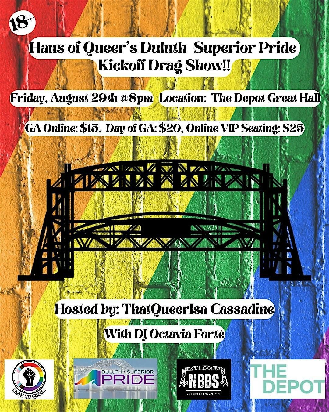 Haus of Queer's Duluth-Superior Pride Kickoff Drag Show!!, 29 August | Event in Duluth | AllEvents