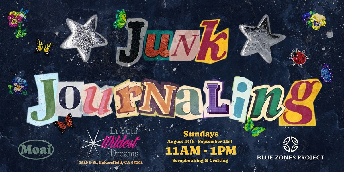 Junk Journaling Moai - BZP Bakersfield, 24 August | Event in Bakersfield | AllEvents