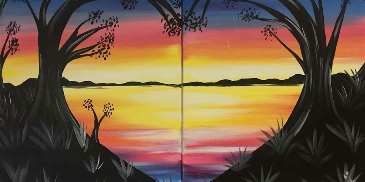 Lakeside at Dusk - Date Night - Paint and Sip by Classpop!™ | Event in San Antonio | AllEvents