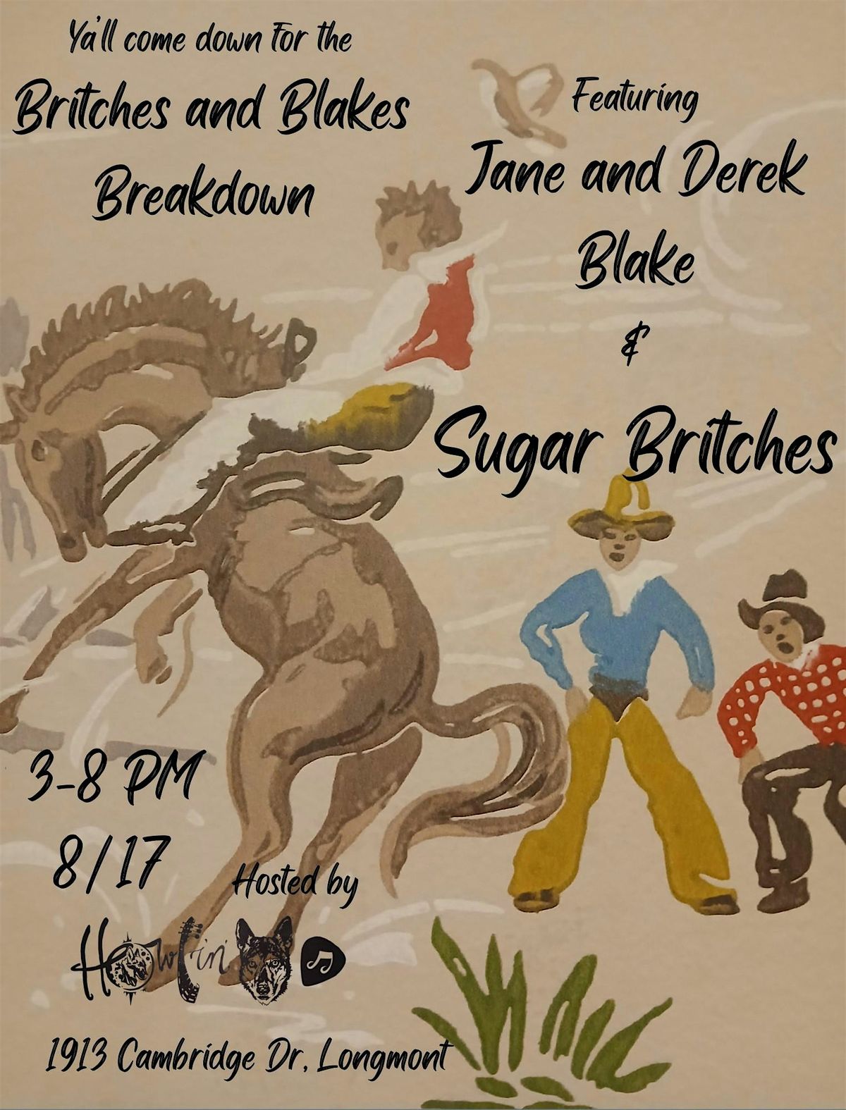 Britches and Blakes Breakdown, 17 August | Event in Longmont | AllEvents