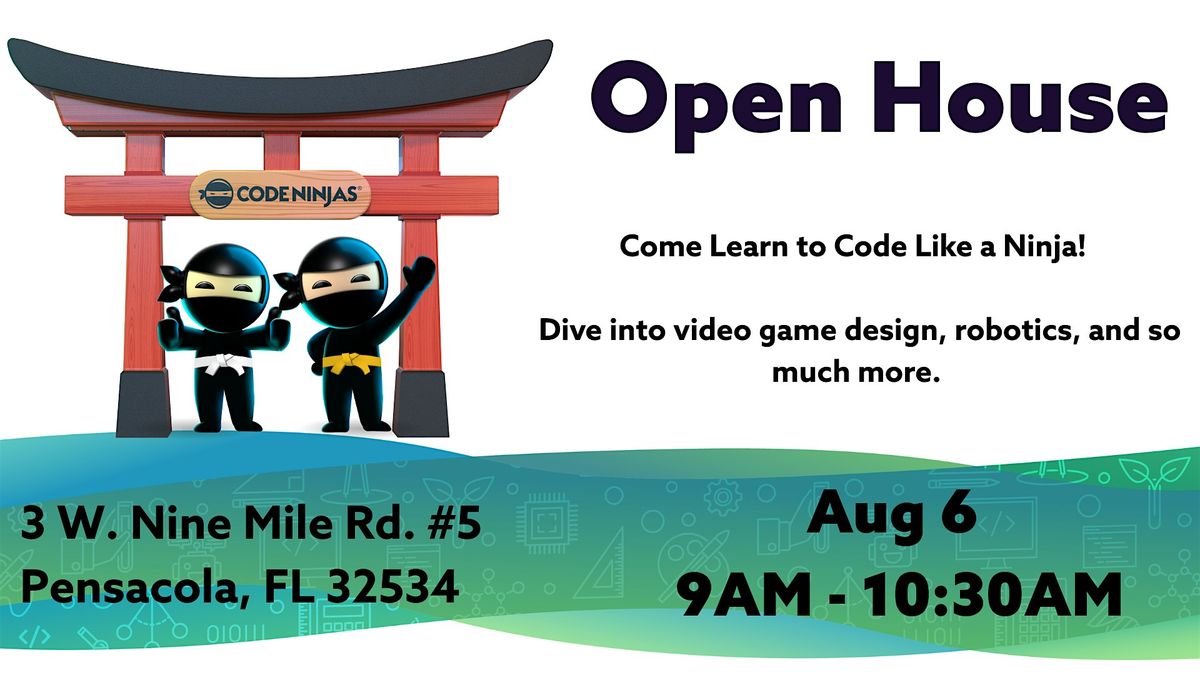 Code Like A Ninja - Open House for Adults with Tour and Hands On Experience, 6 August | Event in Pensacola