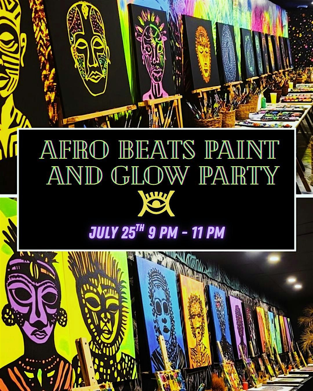 Afro Beats Paint & Glow Party, 25 July | Event in Washington | AllEvents