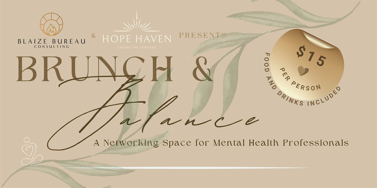 Brunch and Balance: A Networking Event for Mental Health Professionals, 7 June | Event in Cary | AllEvents