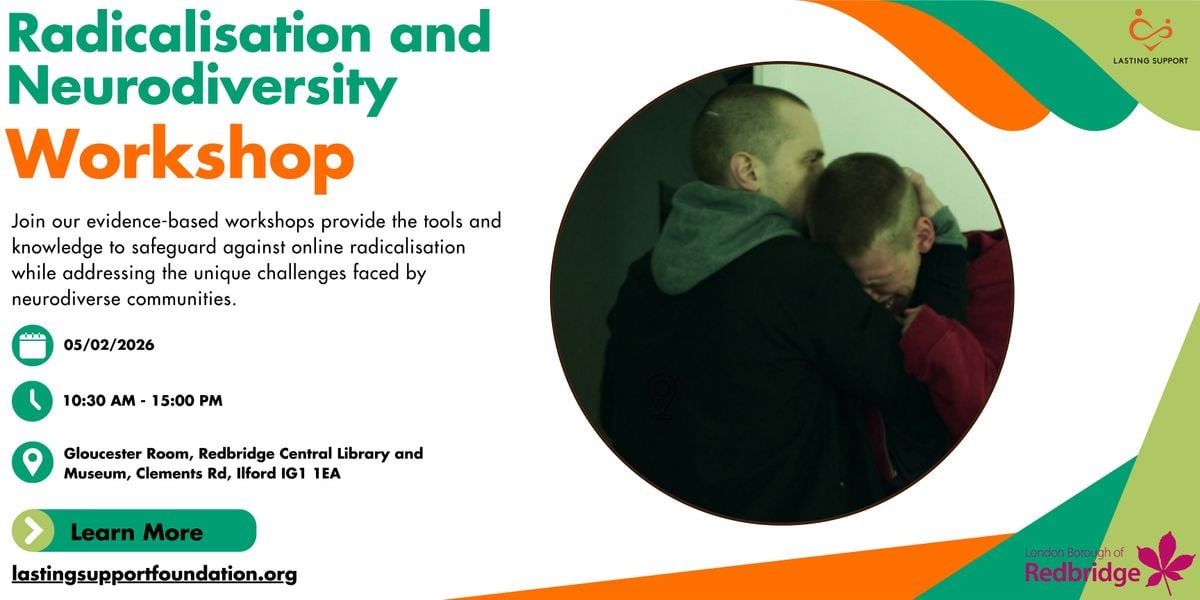 (Redbridge Central Library)  Radicalisation & Neurodiversity Workshops, 5 February | Event in Ilford | AllEvents