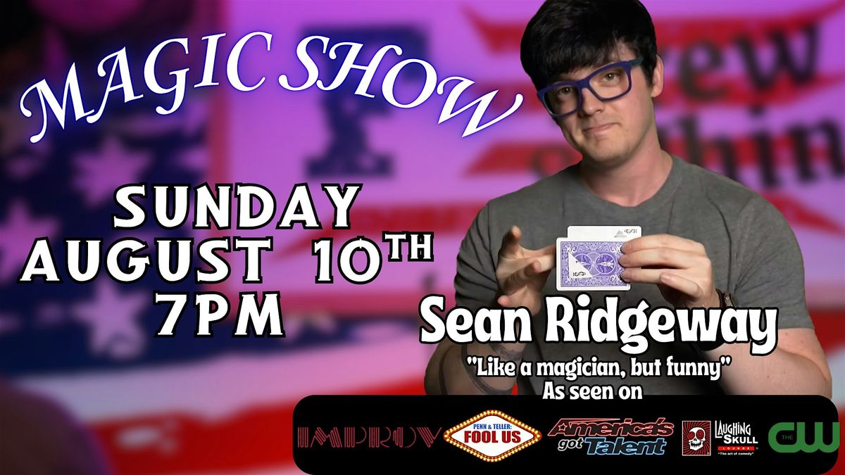 Magic Comedy Show - Sean Ridgeway, 10 August | Event in Cumming | AllEvents