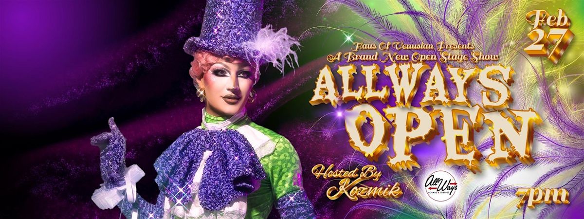 Allways Open: OPEN STAGE | Event in New Orleans | AllEvents