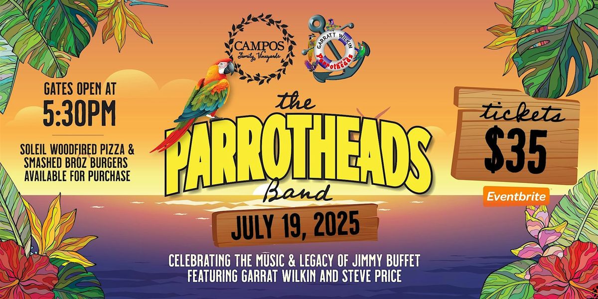 Garratt Wilkin and the Parrotheads - 7/19, 19 July | Event in Byron | AllEvents