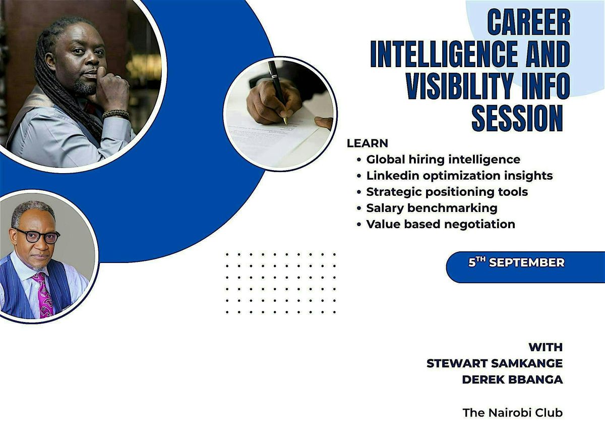 CAREER INTELLIGENCE AND VISIBILITY INFO SESSION, 5 September | Event in Nairobi | AllEvents