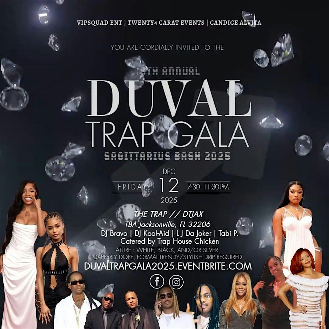 6th Annual Duval Trap Gala: Sagittarius Bash 2025, 12 December | Event in Jacksonville | AllEvents
