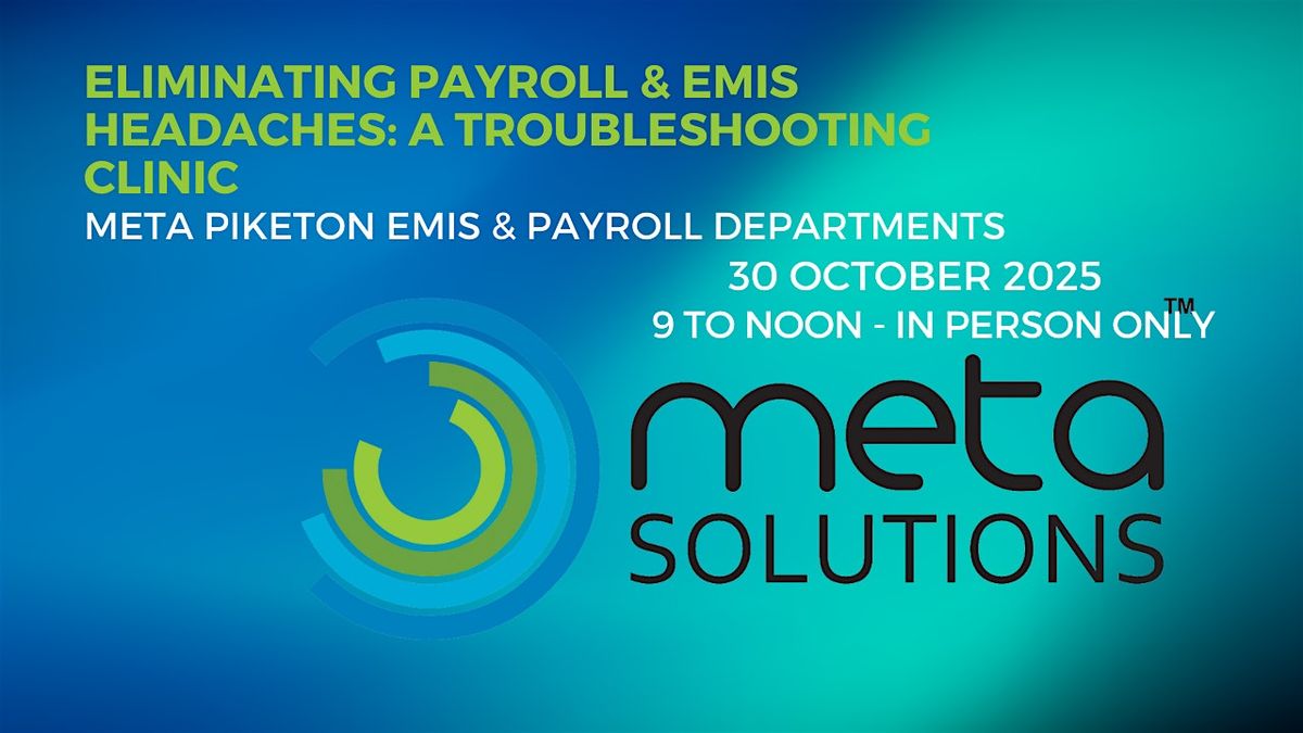 Eliminating Payroll & EMIS Headaches: A Troubleshooting Clinic, 30 October | Event in Piketon | AllEvents