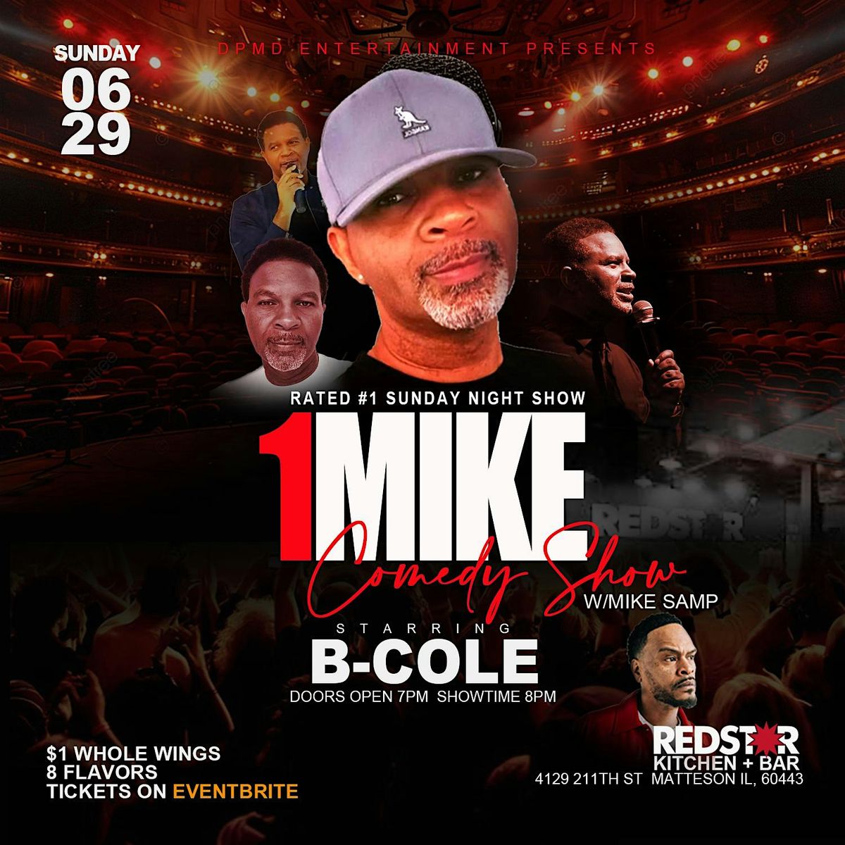 1 MIKE COMEDY SHOW AT REDSTAR, 29 June | Event in Matteson | AllEvents