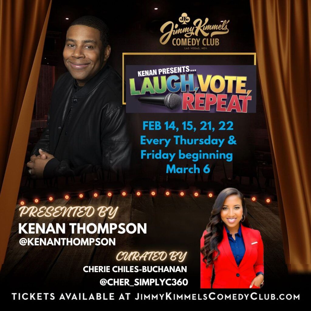 Kenan Presents Laugh, Vote, Repeat at Jimmy Kimmels Comedy Club | Event in Las Vegas | AllEvents