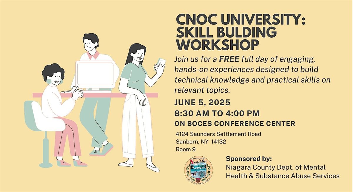 CNOC University - Skill Building Workshop, 5 June | Event in Sanborn | AllEvents