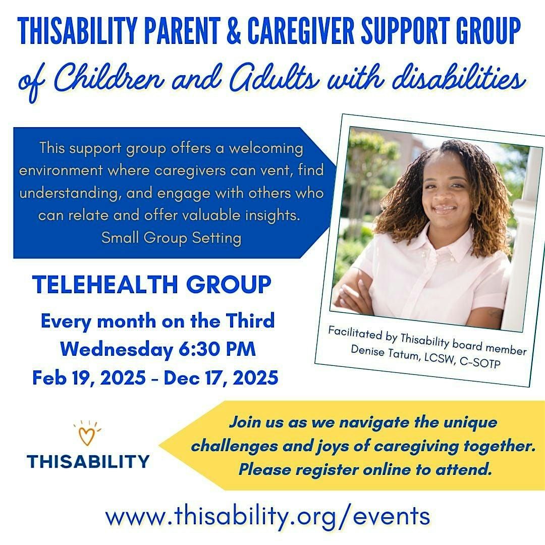This Ability Caregive and Parent Telehealth Support Group | Online Event | AllEvents