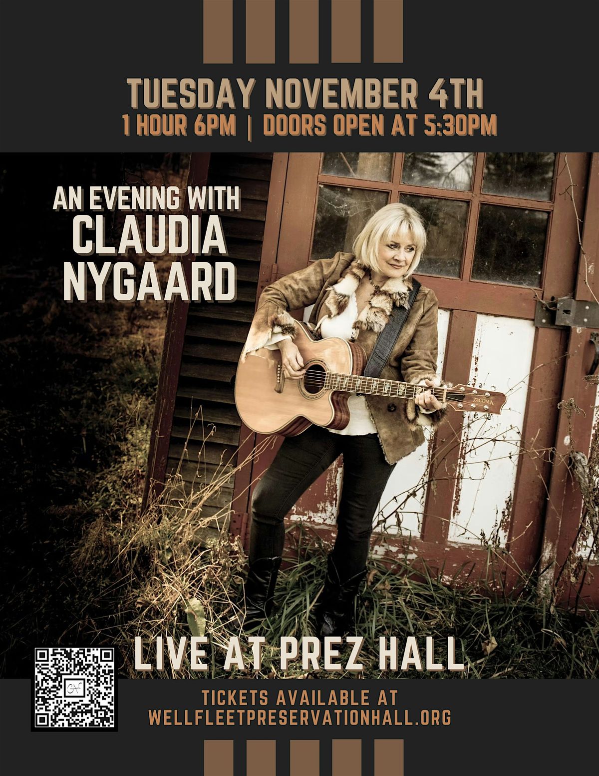 An Evening with Claudia Nygaard, 4 November | Event in Wellfleet | AllEvents