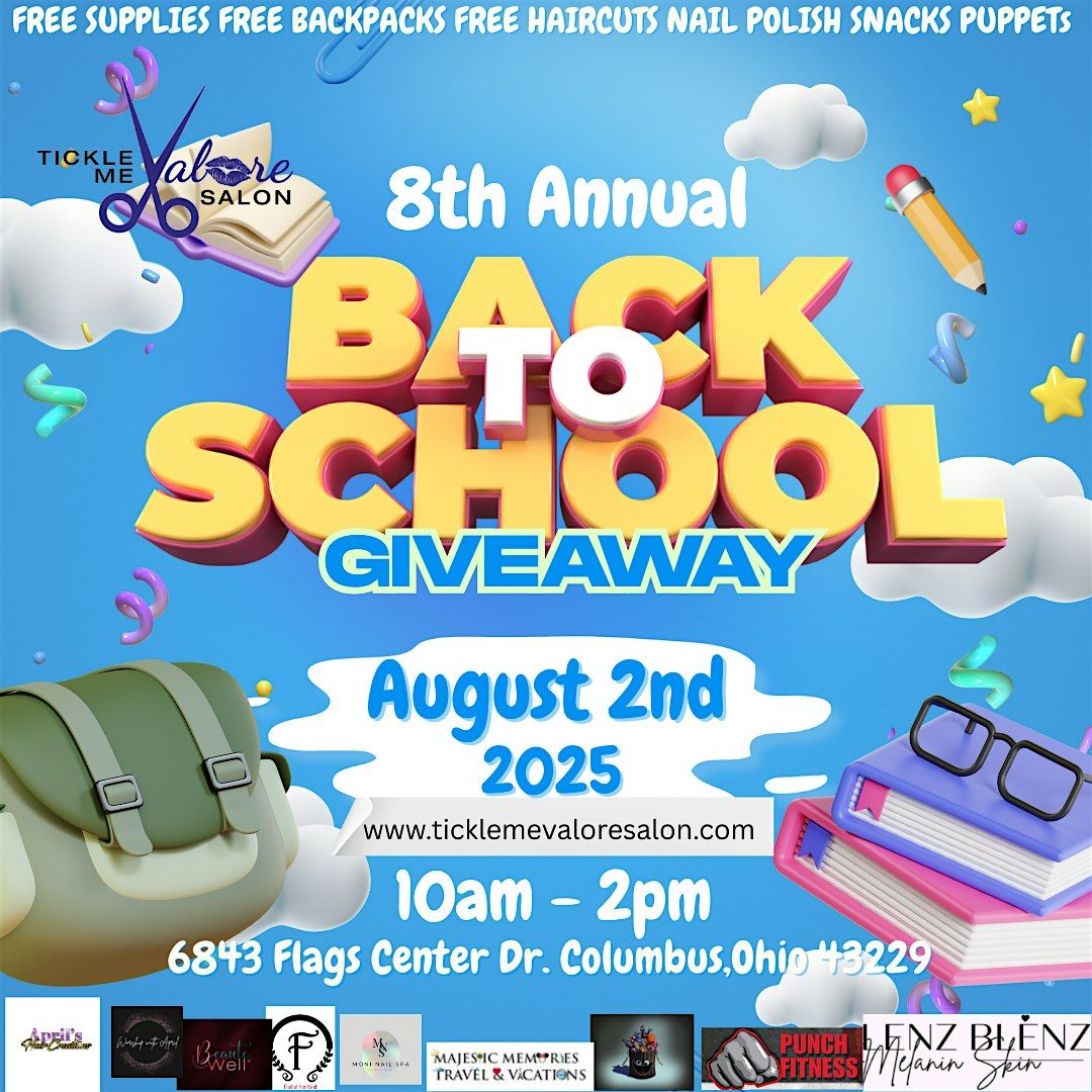 Back to School Giveaway, 2 August | Event in Columbus | AllEvents