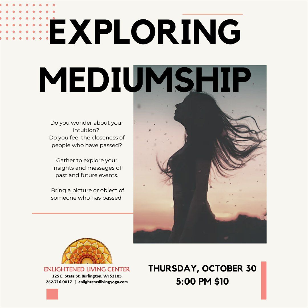 Exploring Mediumship, 30 October | Event in Burlington | AllEvents