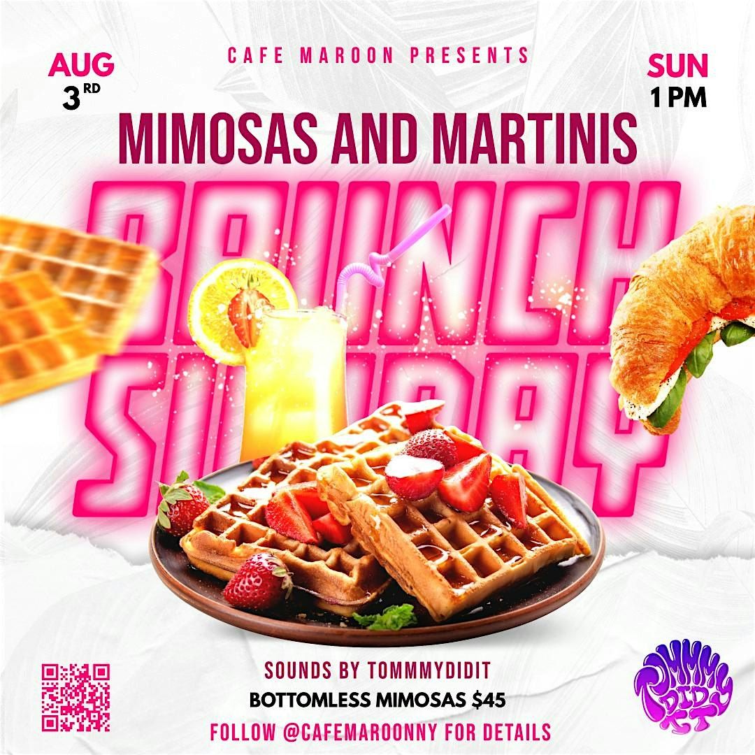 Mimosas and Martinis: Brunch Sunday at Cafe Maroon, 3 August | Event in Poughkeepsie | AllEvents