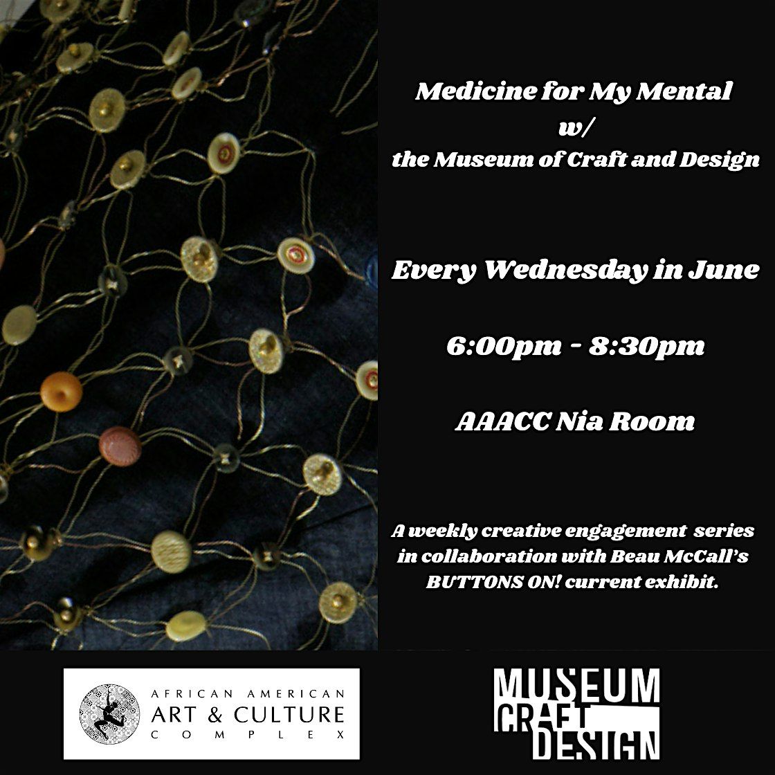 Medicine for My Mental: Buttons On!, 25 June | Event in San Francisco | AllEvents