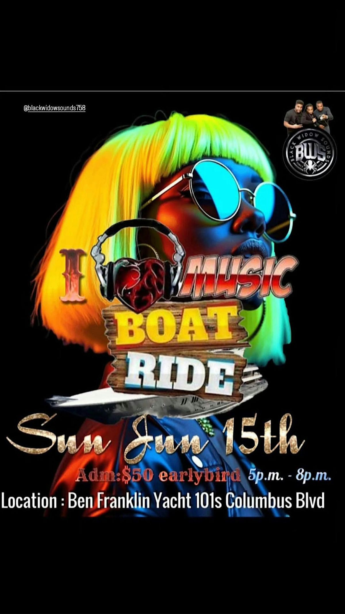 I LOVE MUSIC BOAT RIDE 2025, 15 June | Event in Philadelphia | AllEvents