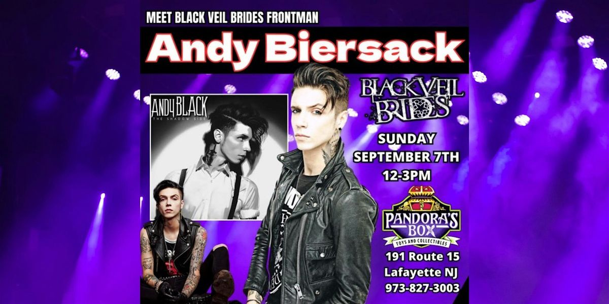 Meet & Greet w/ Black Veil Brides frontman Andy Biersack at Pandora's Box, 7 September | Event in Lafayette