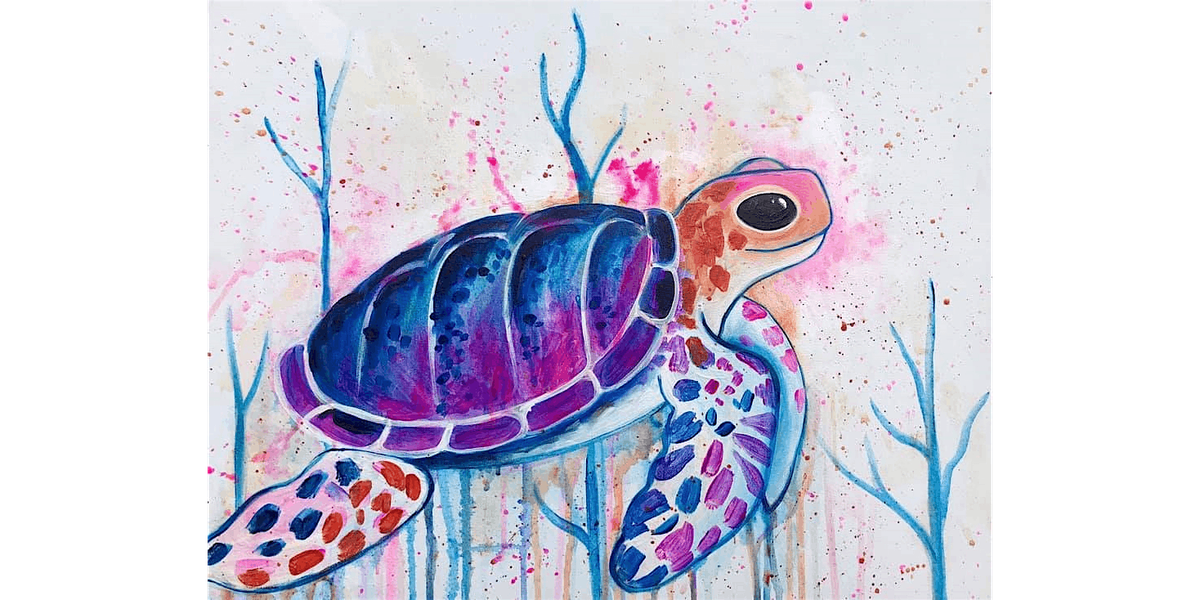 Serene Sea Turtle - Paint and Sip in Cincinnati | Classpop!™, 17 August | Event in West Chester | AllEvents