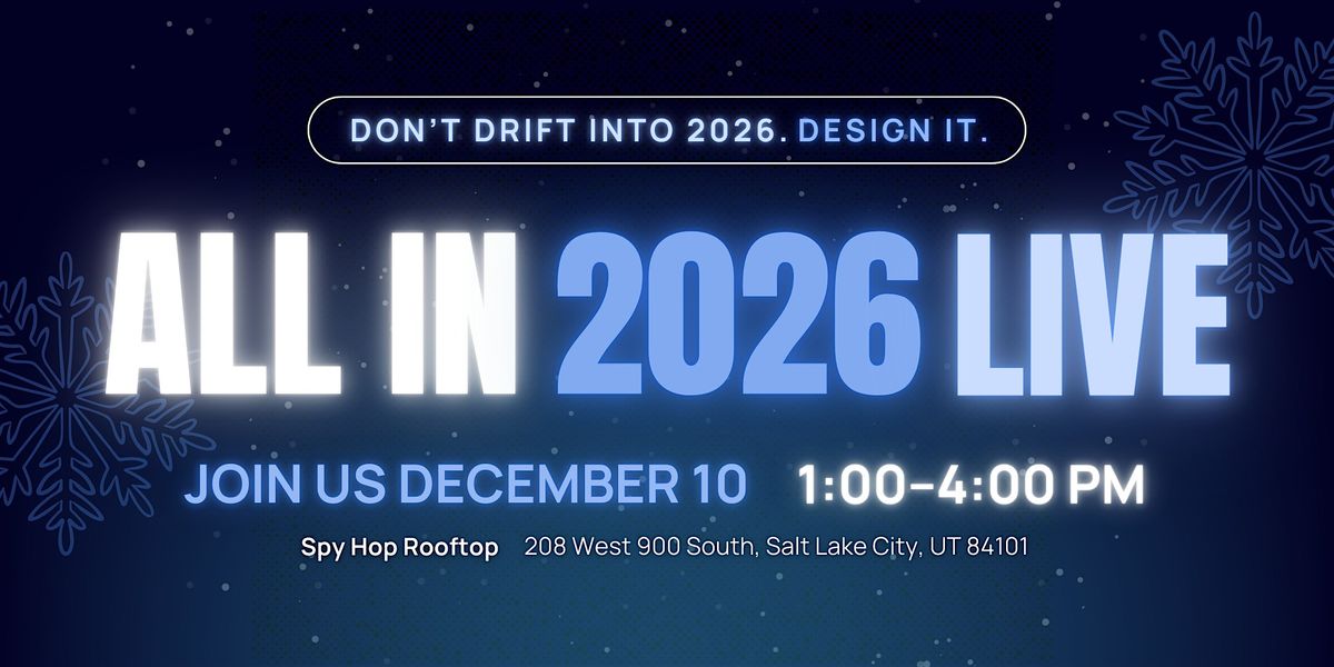 ALL IN 2026 LIVE, 10 December | Event in Salt Lake City | AllEvents