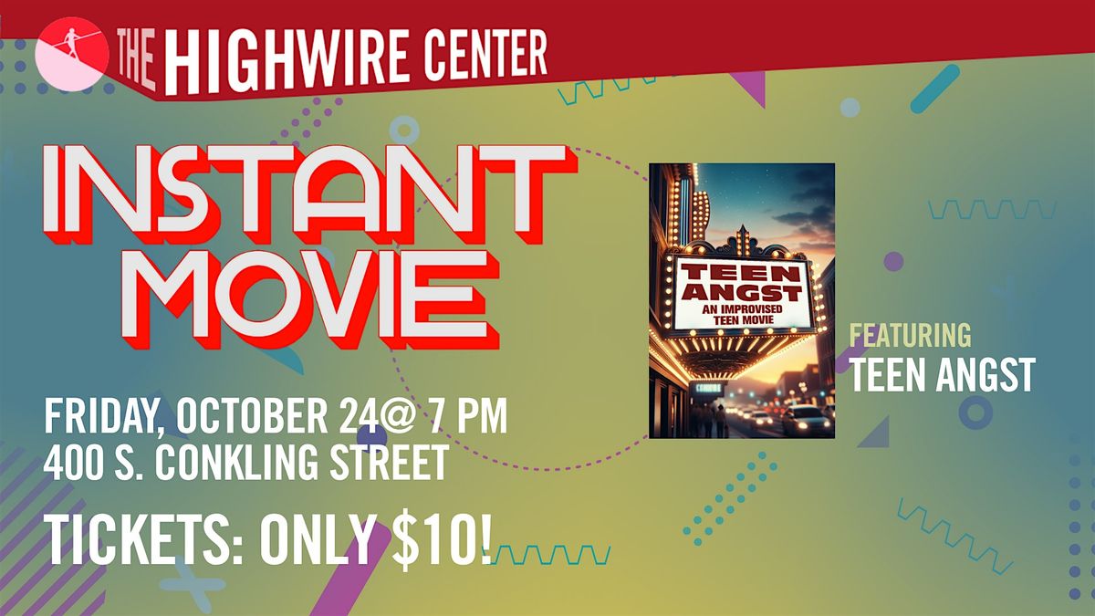 Instant Movie: Cinematic Improv at The Highwire Center!, 24 October | Event in Baltimore | AllEvents