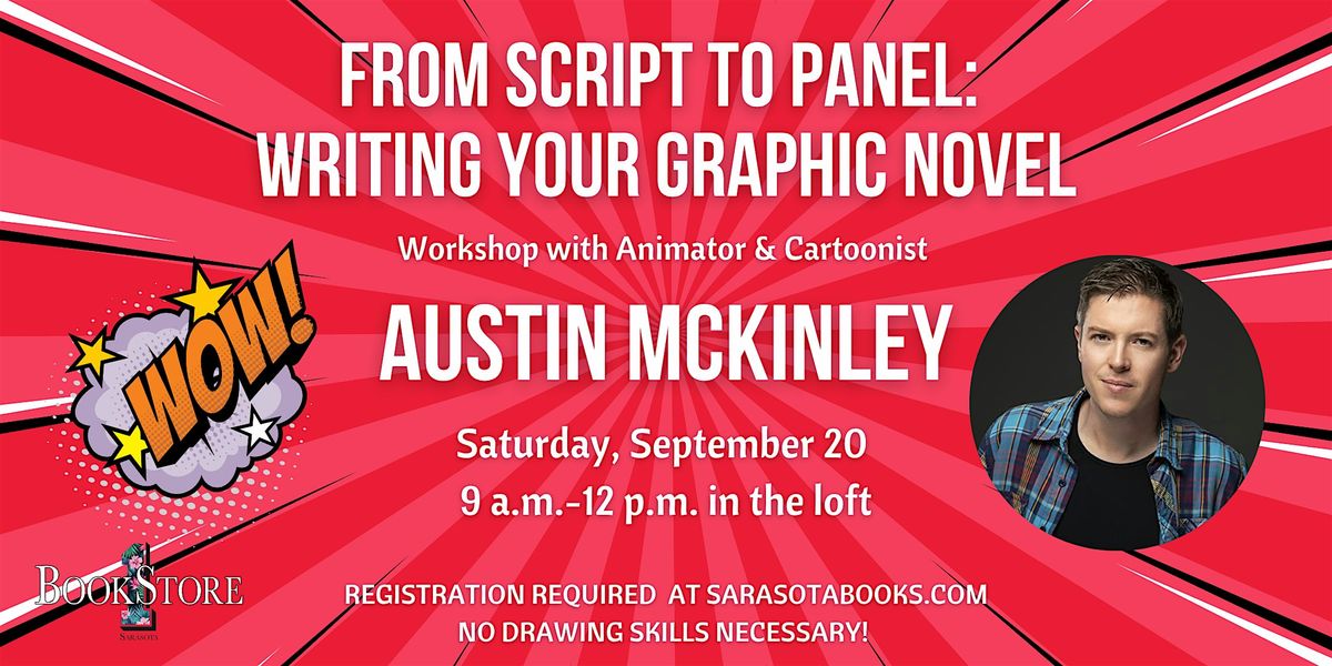 From Script to Panel: Writing Your Graphic Novel: 3-Hour Workshop, 20 September | Event in Sarasota | AllEvents