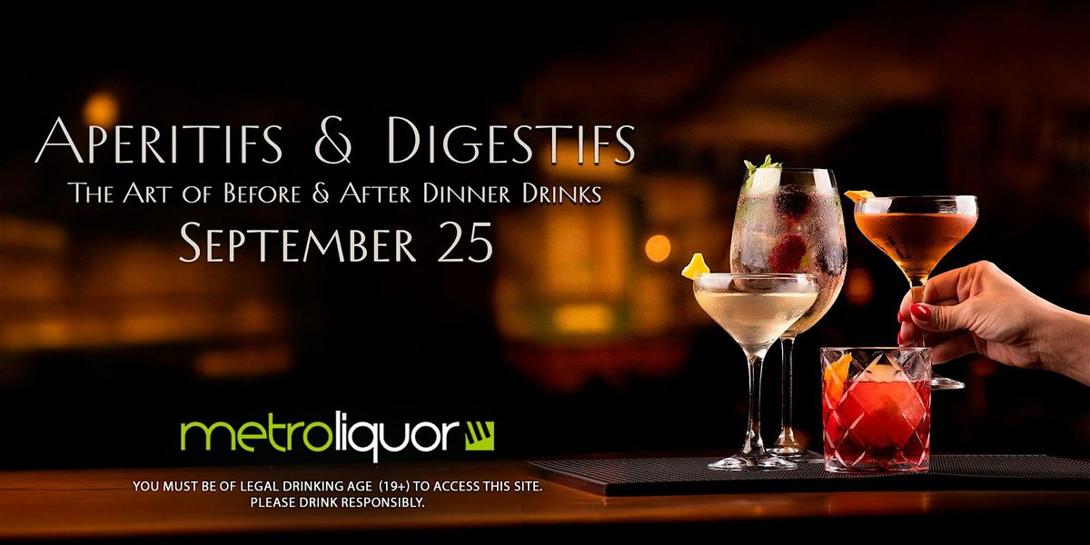 Apéritifs & Digestifs: Before and After Dinner Drinks | Event in Saskatoon | AllEvents