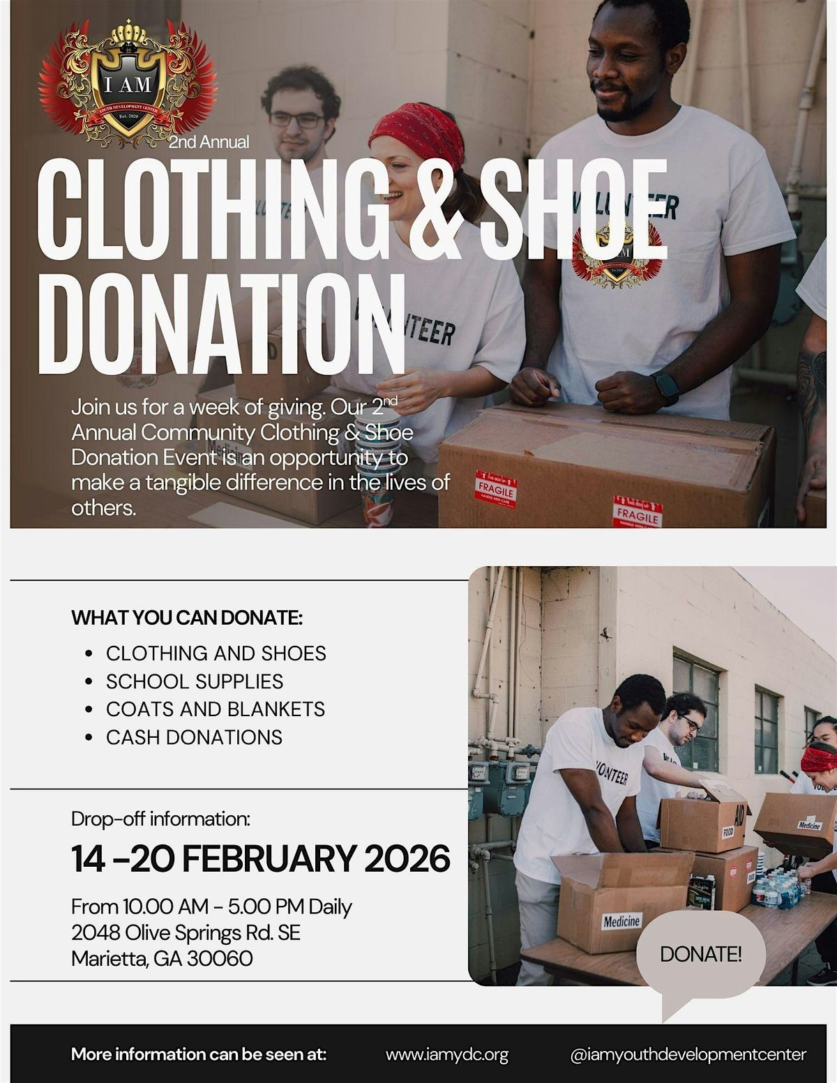 2nd Annual Clothing and Shoe Donation Drive