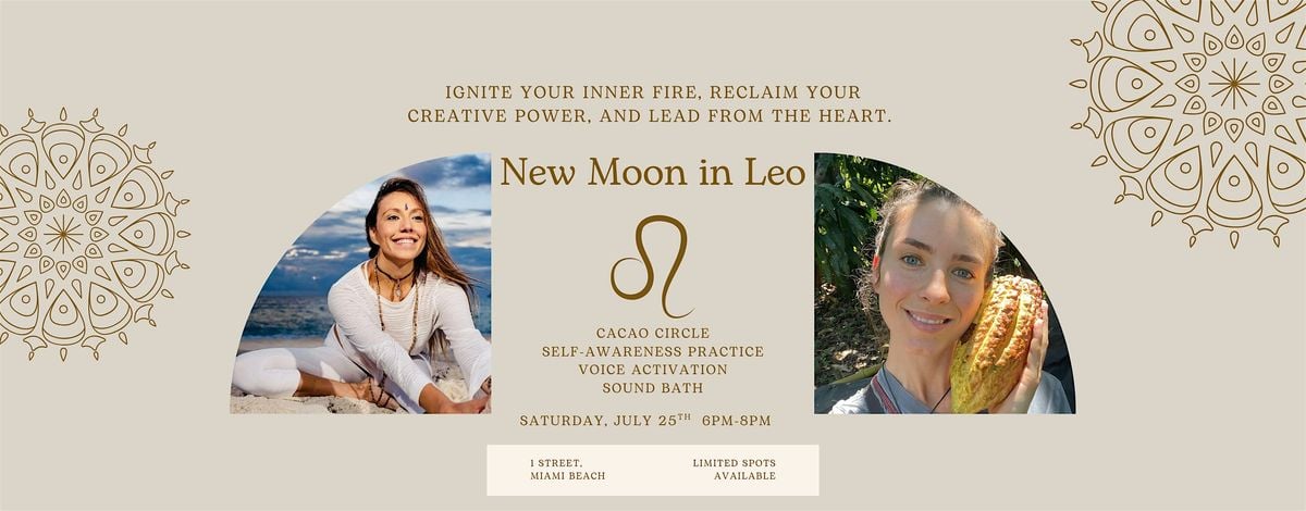 New Moon in Leo Beach Circle, 25 July | Event in Miami Beach | AllEvents